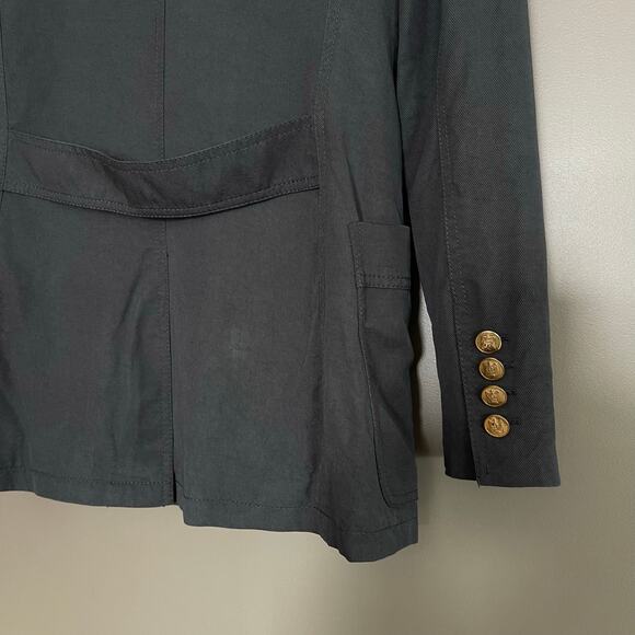 SMYTHE Unstructured Double Breasted Blazer Grey Size XS Classic‎ Menswear Chic - Picture 16 of 16